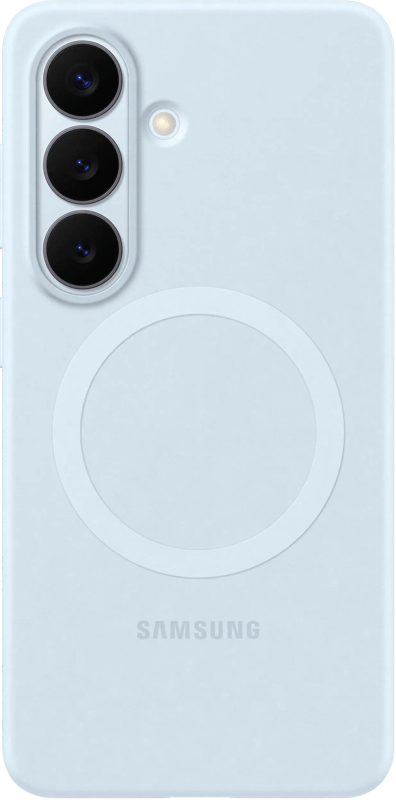 Samsung Galaxy S26 Plus Siliconen Back Cover met Magneet Blauw