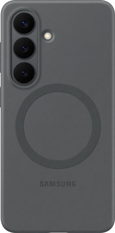 Samsung Galaxy S26 Plus Siliconen Back Cover met Magneet Zwart