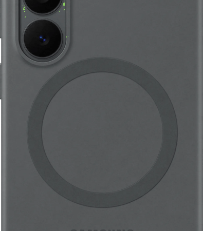 Samsung Galaxy S26 Siliconen Back Cover met Magneet Zwart