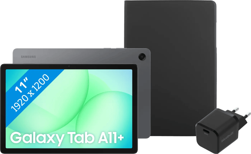 Samsung Galaxy Tab A11 Plus 11 inch 256GB Wifi + 5G Grijs + Basis accessoirepakket