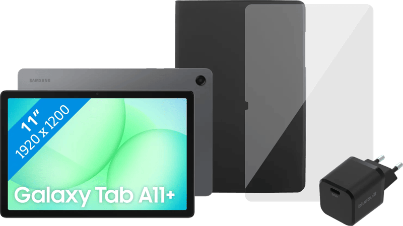 Samsung Galaxy Tab A11 Plus 11 inch 256GB Wifi Grijs + Compleet accessoirepakket