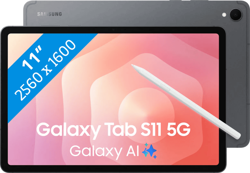Samsung Galaxy Tab S11 11 inch 256GB Wifi + 5G Grijs