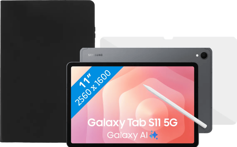 Samsung Galaxy Tab S11 11 inch 128GB Wifi en 5G Grijs + Beschermpakket