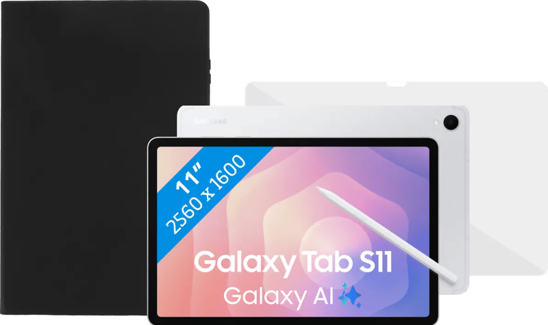 Samsung Galaxy Tab S11 11 inch 256GB Wifi Zilver + Beschermpakket