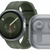 Samsung Galaxy Watch 9 5G Zilver/Groen 44mm + Samsung Galaxy Buds4 Wit