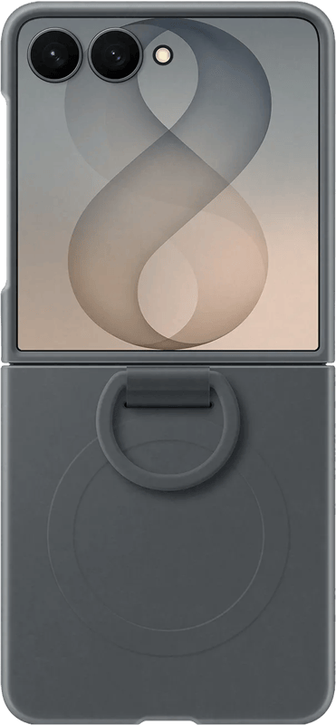 Samsung Galaxy Z Flip 8 Siliconen Back Cover met Magneet Zwart