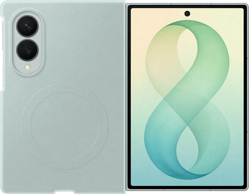 Samsung Galaxy Z Fold 8 Siliconen Back Cover met Magneet Groen