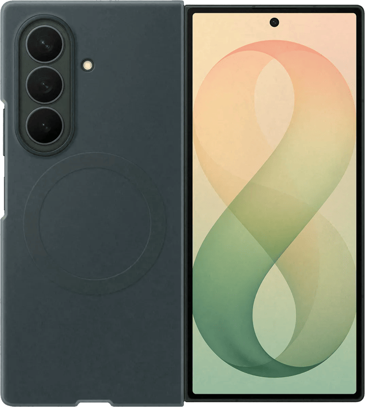 Samsung Galaxy Z Fold 8 Ultra Siliconen Back Cover met Magneet Groen