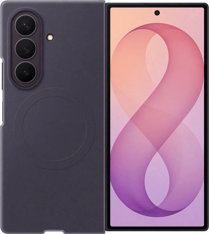 Samsung Galaxy Z Fold 8 Ultra Siliconen Back Cover met Magneet Paars