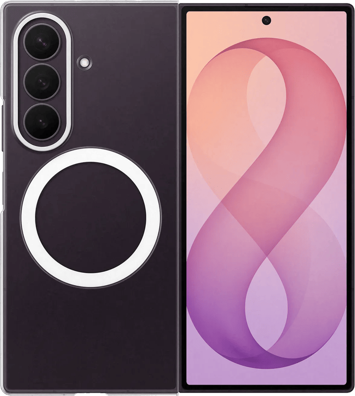 Samsung Galaxy Z Fold 8 Ultra Soft Case Back Cover met Magneet Transparant