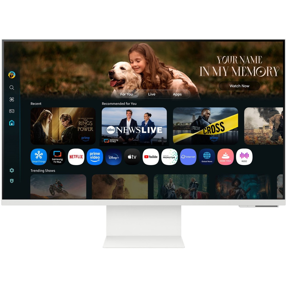 Samsung Smart Monitor M8 M80F 4K LS32FM801UUXEN Monitor Wit | Samsung