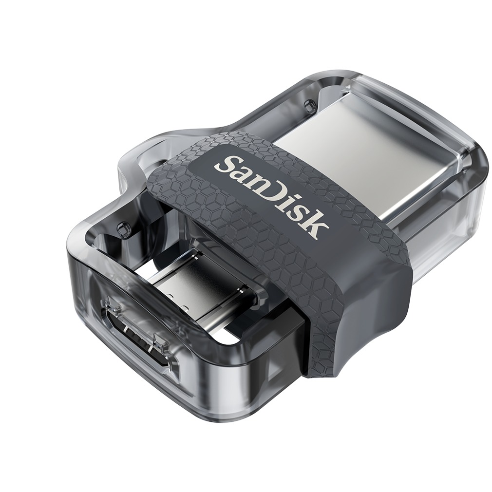 SanDisk Dual Drive Ultra 3.0 128GB USB-Micro USB 150MB lux USB-sticks Zwart | SanDisk