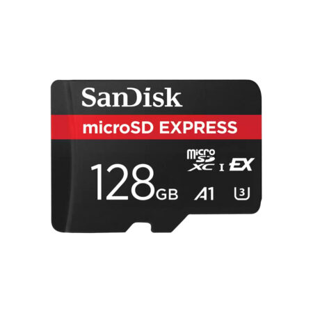 SanDisk MicroSDXC Express 128GB 880mb/s r - 480mb/s w - 100mb/s sustained write - U Micro SD-kaart Zwart | SanDisk