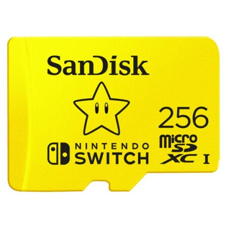 SanDisk MicroSDXC Extreme Gaming 256GB 100MB / 90mb Nintendo licensed Micro SD-kaart Geel | SanDisk