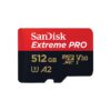SanDisk MicroSDXC Extreme PRO 512GB 200/140 mb/s - A2 - V30 - SDA - Rescue Pro DL 2 Micro SD-kaart Zwart | SanDisk