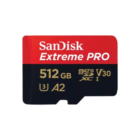 SanDisk MicroSDXC Extreme PRO 512GB 200/140 mb/s - A2 - V30 - SDA - Rescue Pro DL 2 Micro SD-kaart Zwart | SanDisk