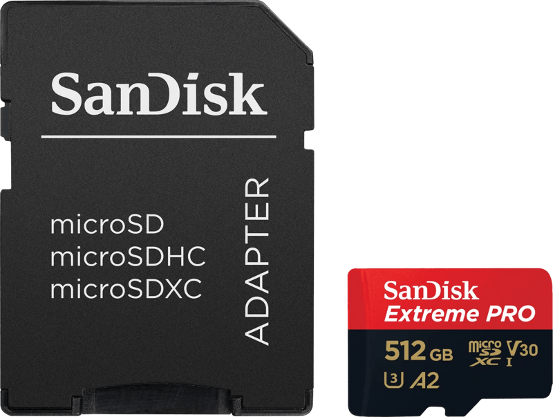 SanDisk MicroSDXC Extreme Pro 512GB 140MB/s