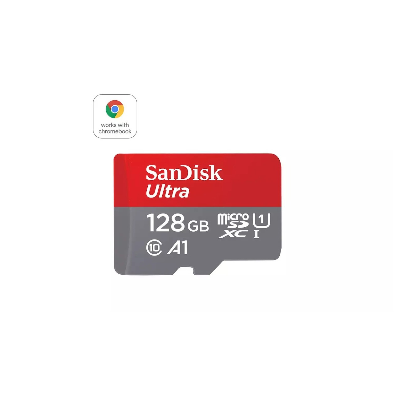 SanDisk MicroSDXC Ultra 128GB Class 10 140MB/s +SD-Adapter voor Chromebooks Micro SD-kaart | SanDisk