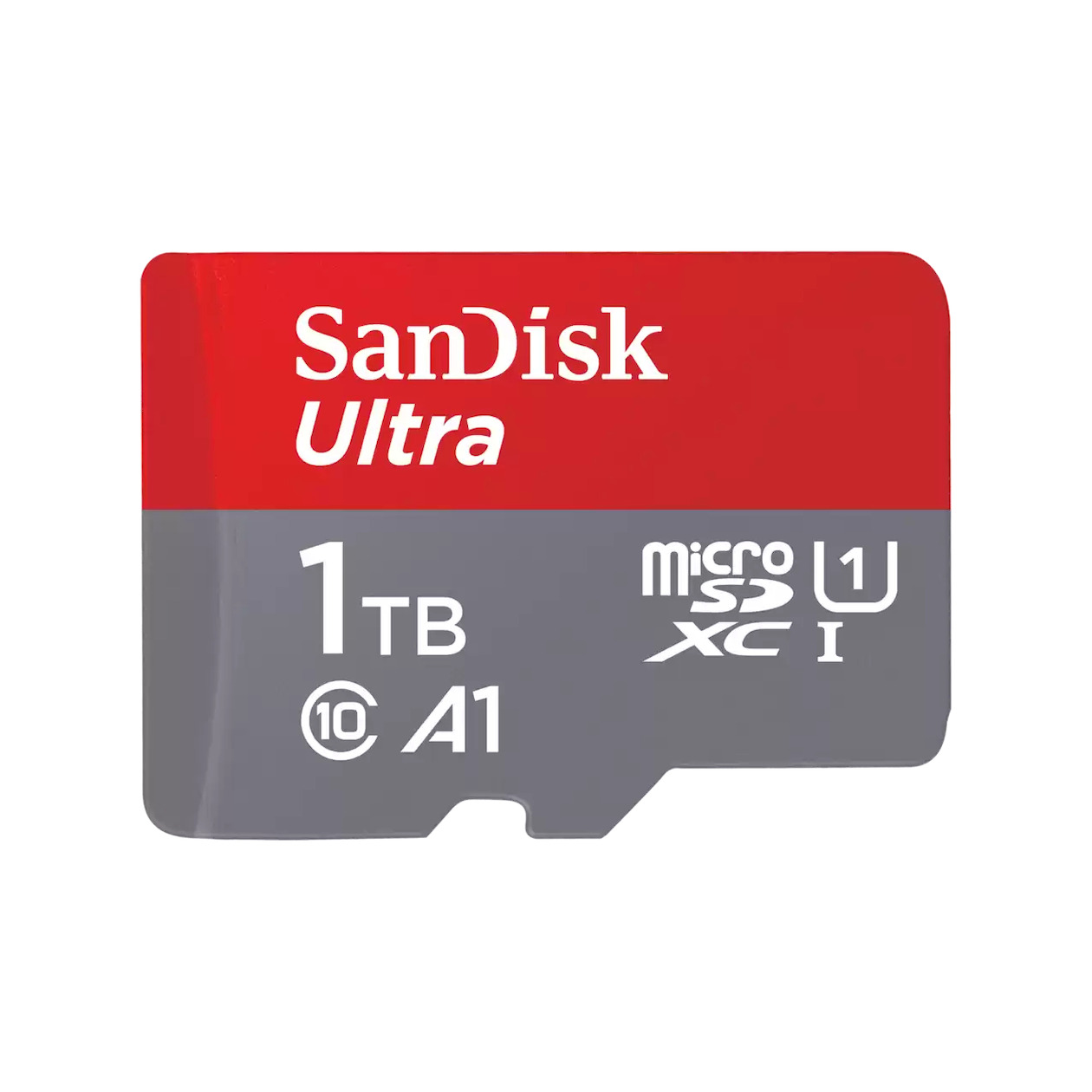 SanDisk MicroSDXC Ultra 1TB 150mb/s C10 - SDA UHS-I Micro SD-kaart Grijs | SanDisk