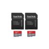 SanDisk MicroSDXC Ultra 64GB 140mb/s C10 - SDA UHS-I 2 pack Micro SD-kaart Grijs | SanDisk