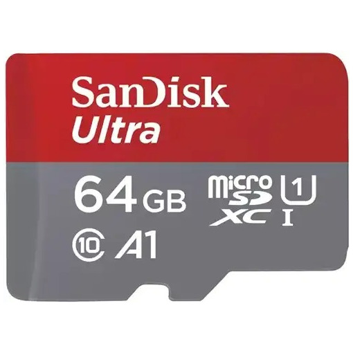 SanDisk MicroSDXC Ultra 64GB Class 10 140MB/s +SD-Adapter voor Chromebooks Micro SD-kaart | SanDisk