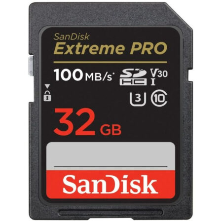 SanDisk SDHC Extreme Pro 32GB 100/90 mb/s - V30 - Rescue Pro DL 2Y Micro SD-kaart Zwart | SanDisk
