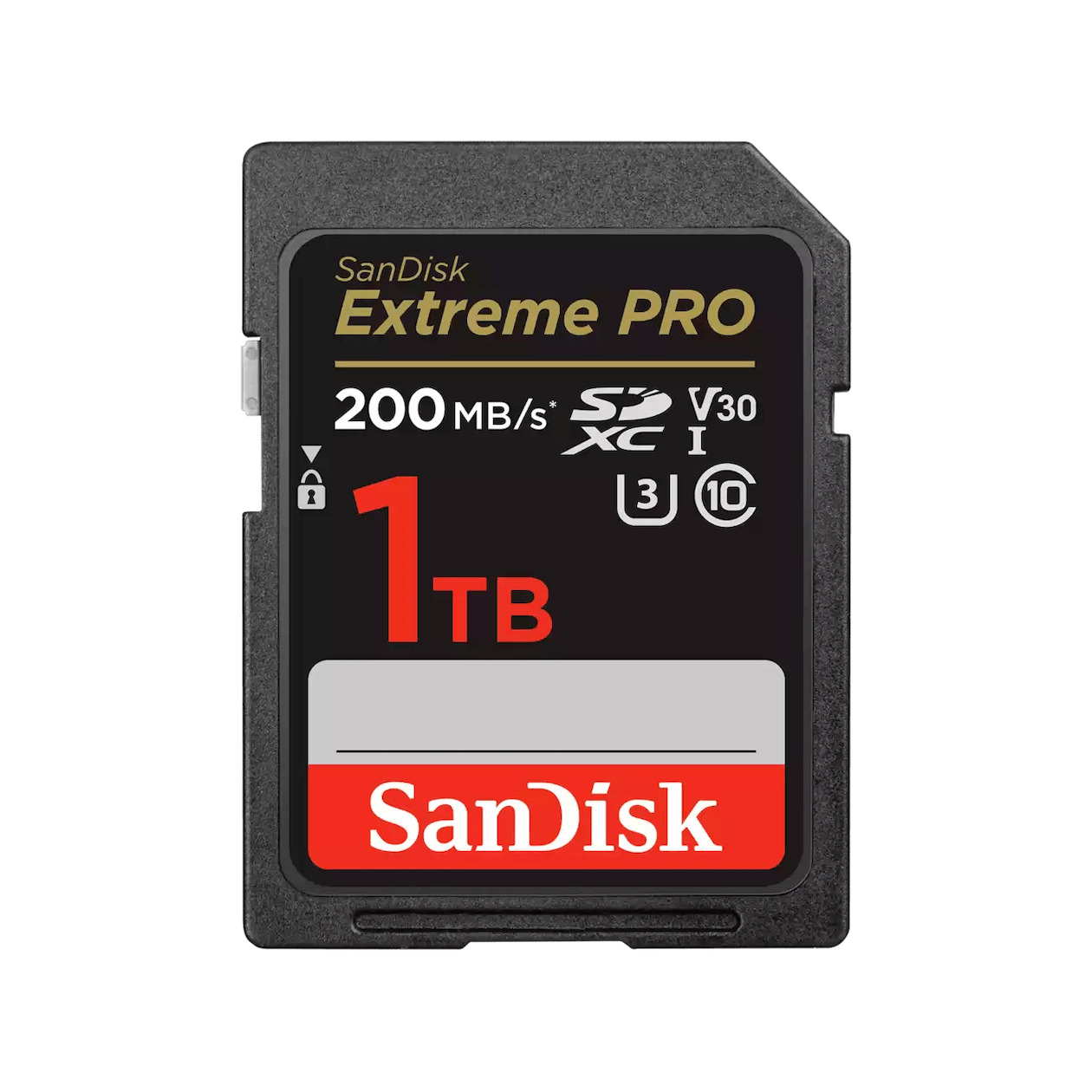 SanDisk SDXC Extreme Pro 1TB 200/140 mb/s - V30 - Rescue Pro DL 2Y SD-Kaart Zwart | SanDisk