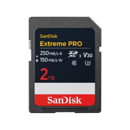 SanDisk SDXC Extreme Pro 2TB 250/150 mb/s - V30 - Rescue Pro DL 2Y SD-Kaart Zwart | SanDisk