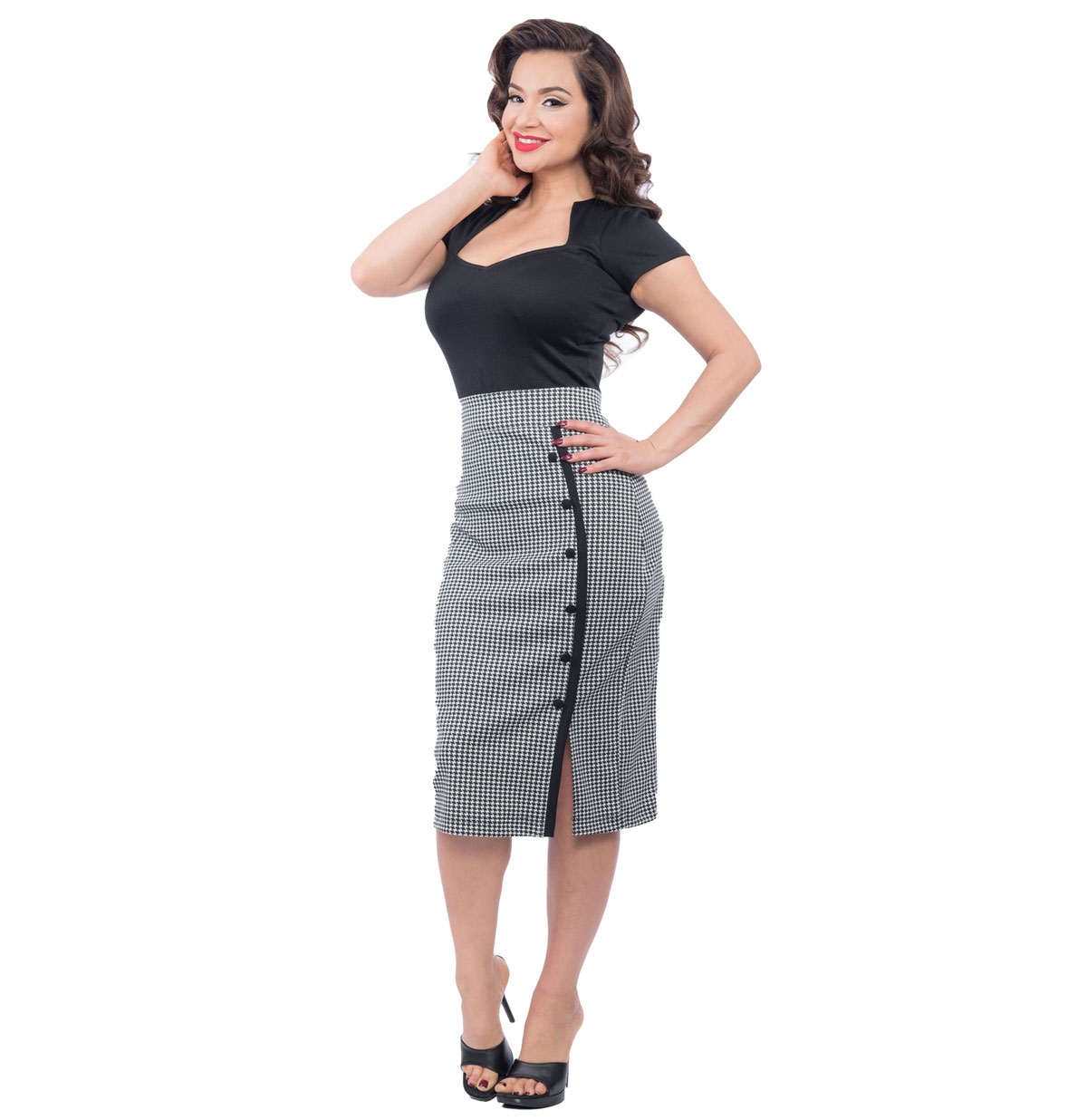 Sarina Button Skirt