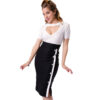 Sarina Button Slit Skirt