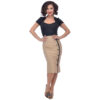 Sarina Button Slit Skirt
