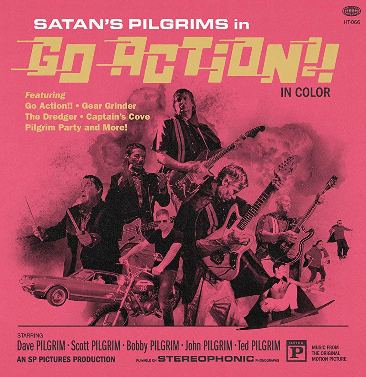 Satan's Pilgrims - Go Action!! (Goud Vinyl) (LP) | Fiftiesstore