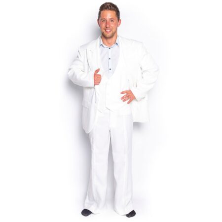 Saturday Night Fever Suit White -L | 45% korting | Fiftiesstore