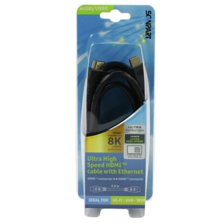 Scanpart Ultra High Speed HDMI kabel met Ethernet 2.0m 8K60Hz 48Gbps HDMI kabel | Scanpart