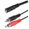 Scanpart audio adapterkabel 3.5mm - 2xRCA 0