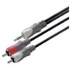 Scanpart audio kabel 3.5mm jack - 2xRCA 1