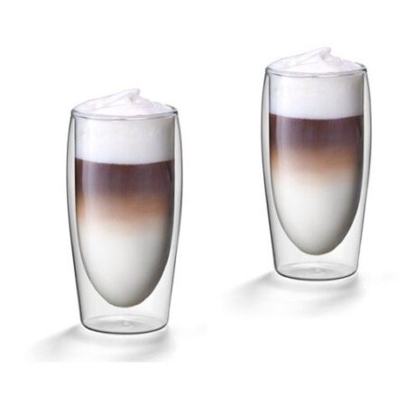Scanpart dubbelwandige koffieglazen 350 ml 2 stuks Koffie accessoire Transparant | Scanpart