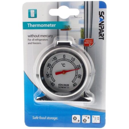 Scanpart koelkast & diepvries thermometer roestvrij staal Koelkast accessoire Grijs | Scanpart