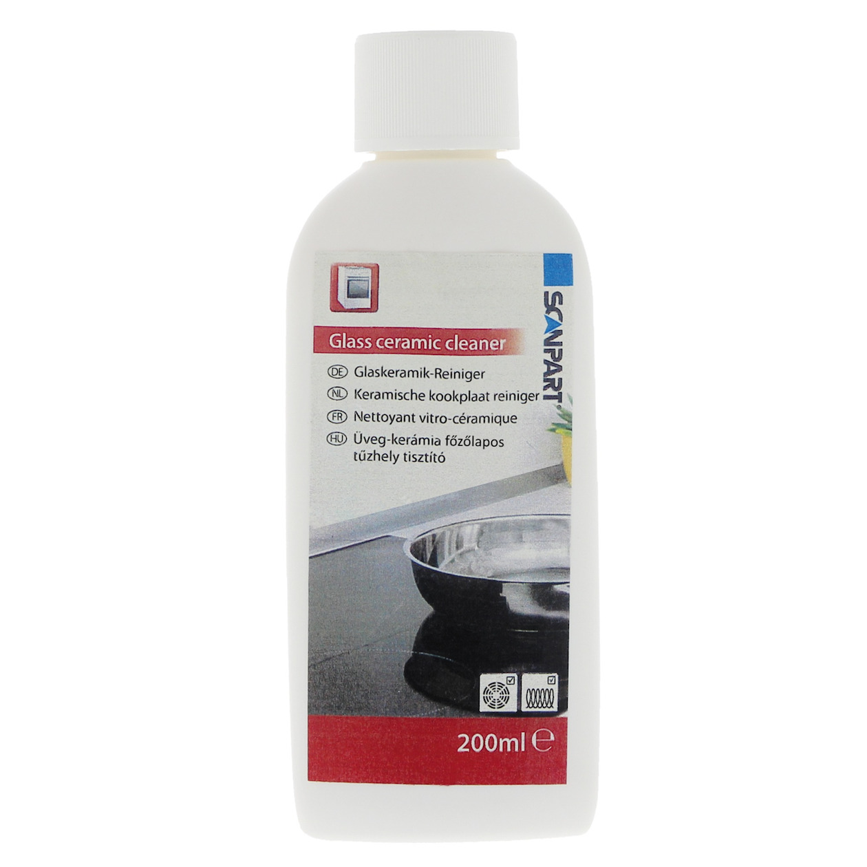 Scanpart kookplaat reiniger 200ml voor glas keramisch inductie Kookplaat accessoire | Scanpart