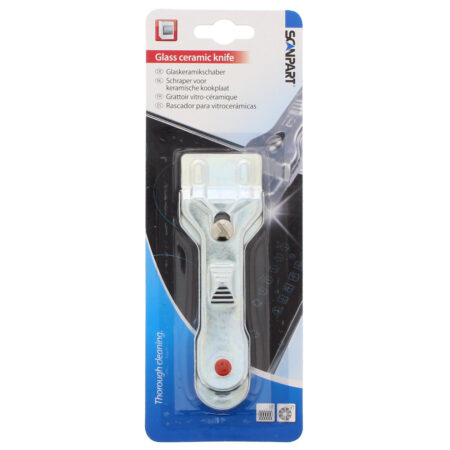 Scanpart kookplaat schraper voor glas keramisch inductie Kookplaat accessoire Grijs | Scanpart