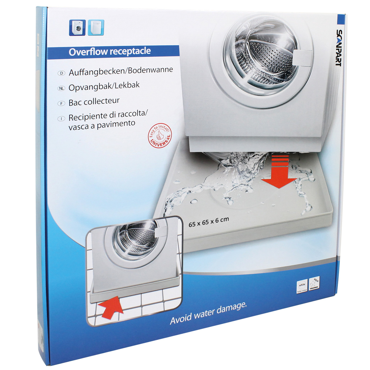 Scanpart lekbak wasmachine/vaatwasser Wasmachine accessoire | Scanpart