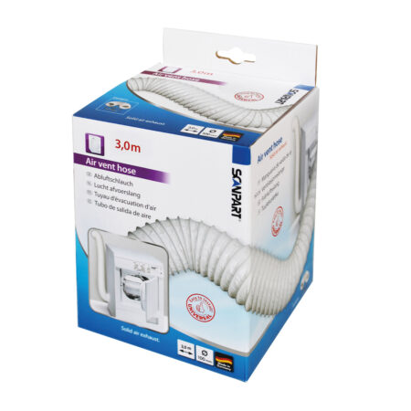 Scanpart luchtafvoerslang set droger PVC 100mm 3