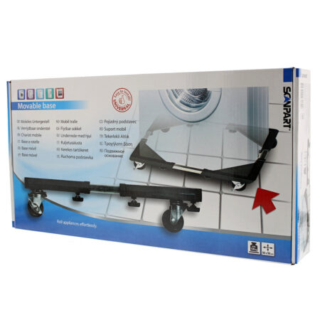 Scanpart wasmachine onderstel met wielen Wasmachine accessoire | Scanpart