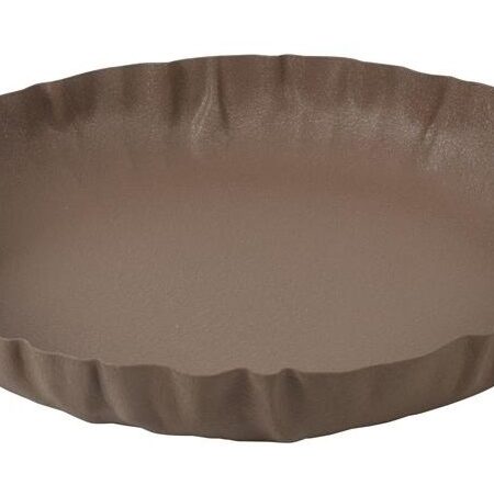 Schaal bruin metaal 39x6cm | Countryfield