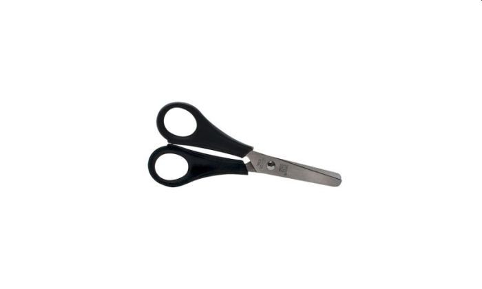 Schaar Ronde Punt 13Cm Zwart | Soho
