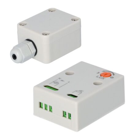 Schemerschakelaar - 3-100 Lux - Instelbaar - IP65 waterdicht voor binnen en buiten - Daglichtsensor | HOFTRONIC