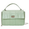 Schoudertas Doorgestikt Groen | Fashionize
