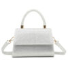 Schoudertas Glamour Zilver | Fashionize