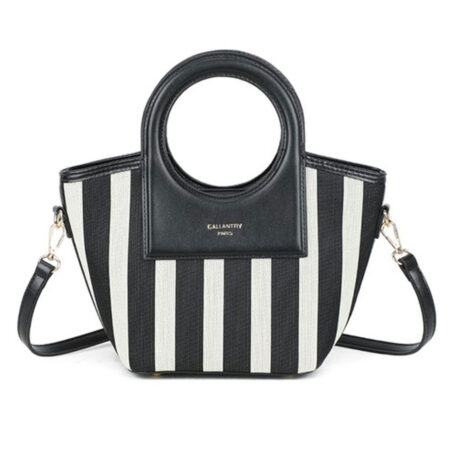 Schoudertas Melanie Zwart Wit | Fashionize