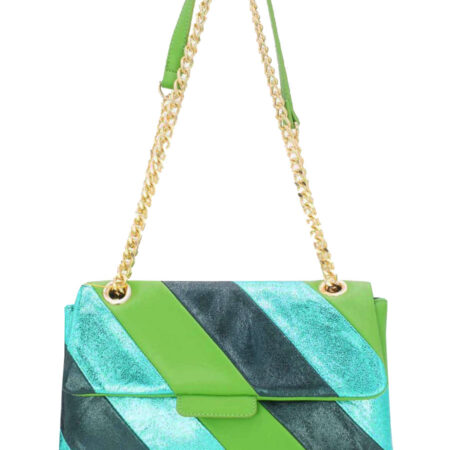 Schoudertas Metallic Groen | Fashionize